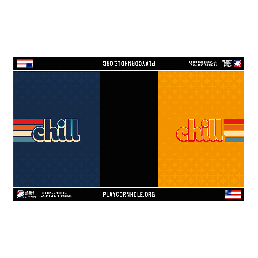 Professional Retro Chill Cornhole Pitch Pads, - American Cornhole Association