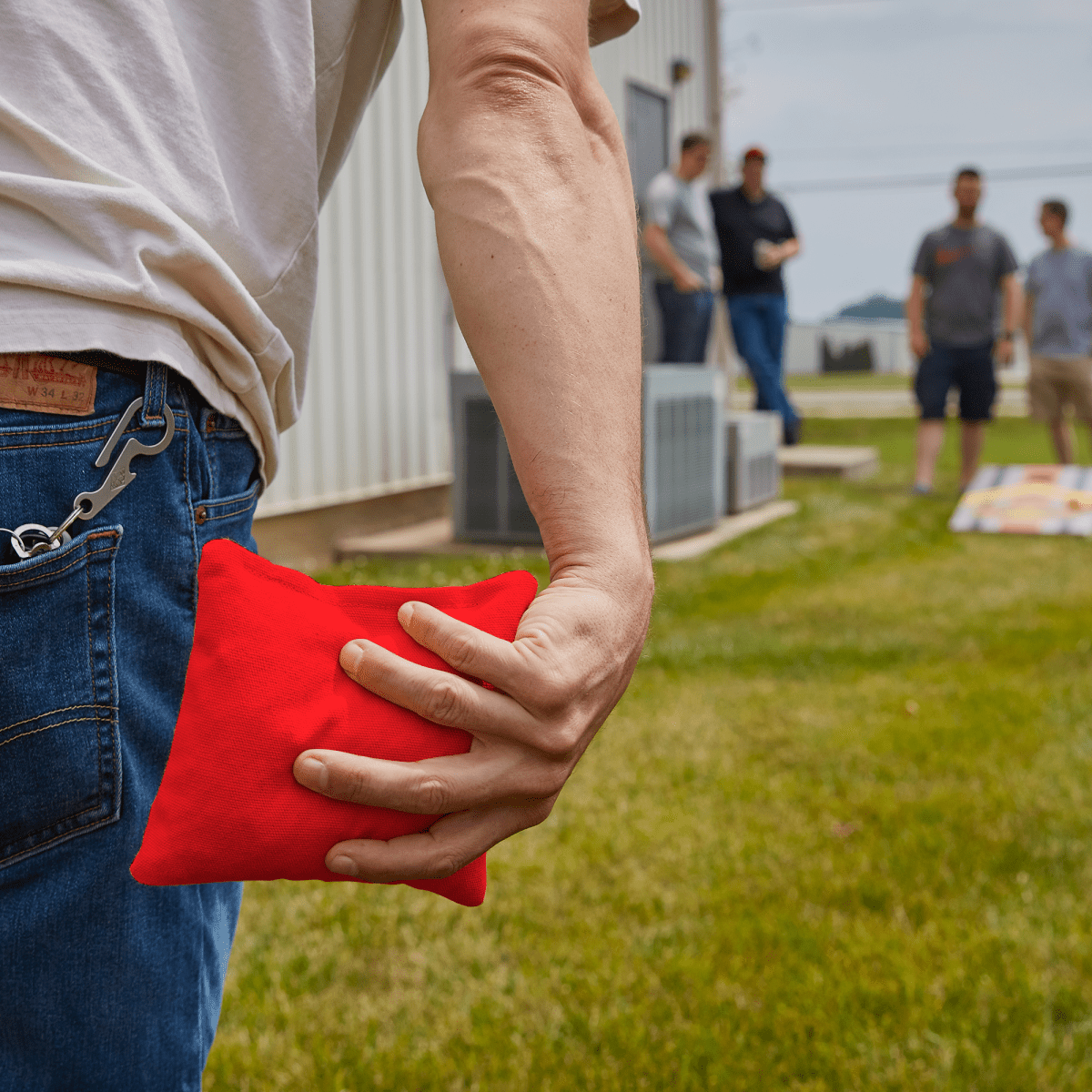 Red Daily 66x Cornhole Bags - 105655 - 4A | American Cornhole Association