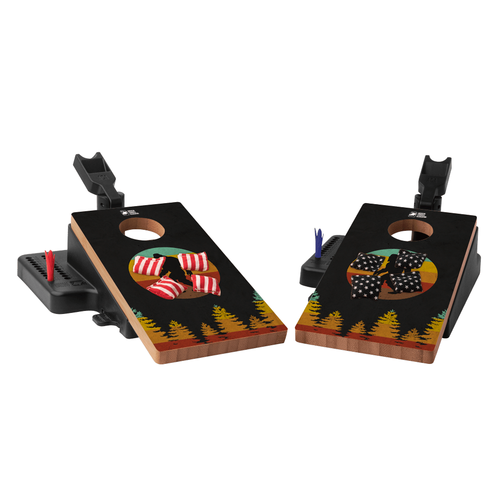 Retro Sasquatch Double Chuck Mini Cornhole Tabletop Game - 105790 - 46 | American Cornhole Association