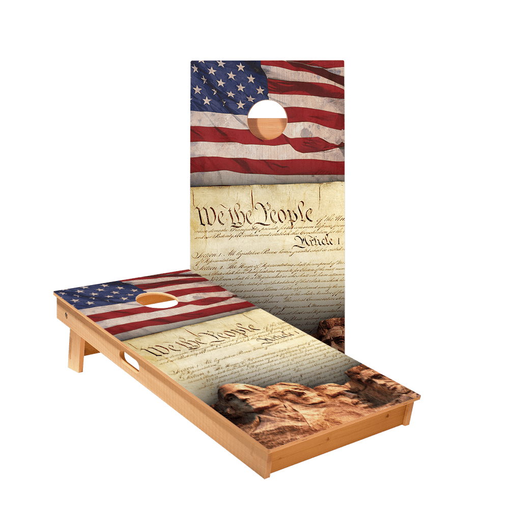 We The People Star Cornhole Boards - ACA - 000022 | American Cornhole Association